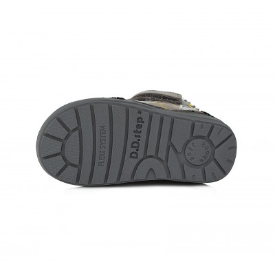 D.D. step chlapčenská detská celokožená zimná obuv W071-357A Grey